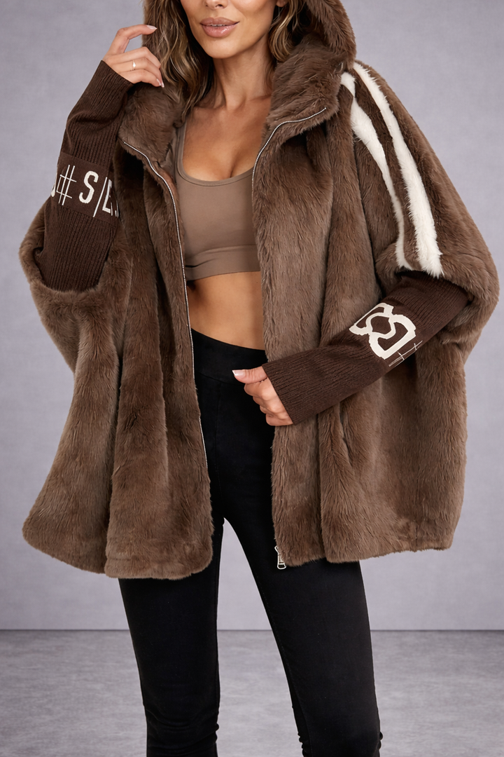 Women’s Casual Plush Zip-Up Hooded Coat — fleece lining with a hidden pocket for a cozy, warm style ✨