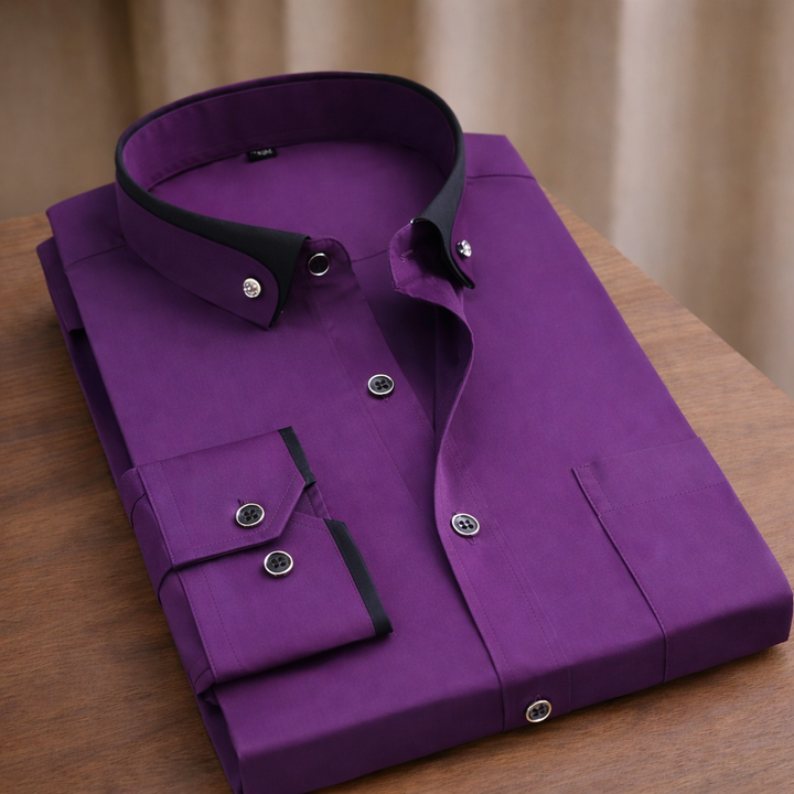 Jameson™: Classic Long-Sleeve Cotton Shirt