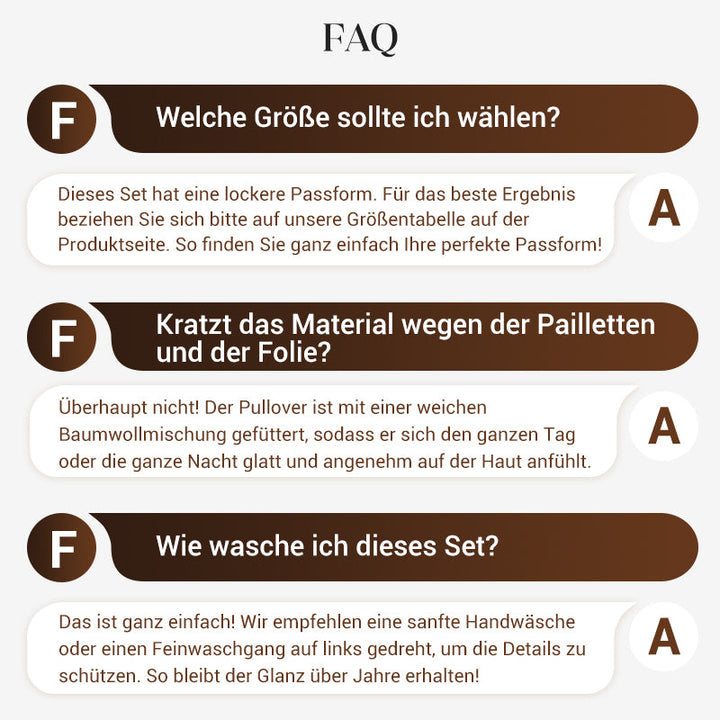 🌷LETZTER TAG DES SALE 50 % RABATT⏰Set aus Oberteil mit Goldfolie „Devil's Eye“ und Paillettenhose