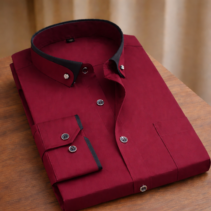 Jameson™: Classic Long-Sleeve Cotton Shirt