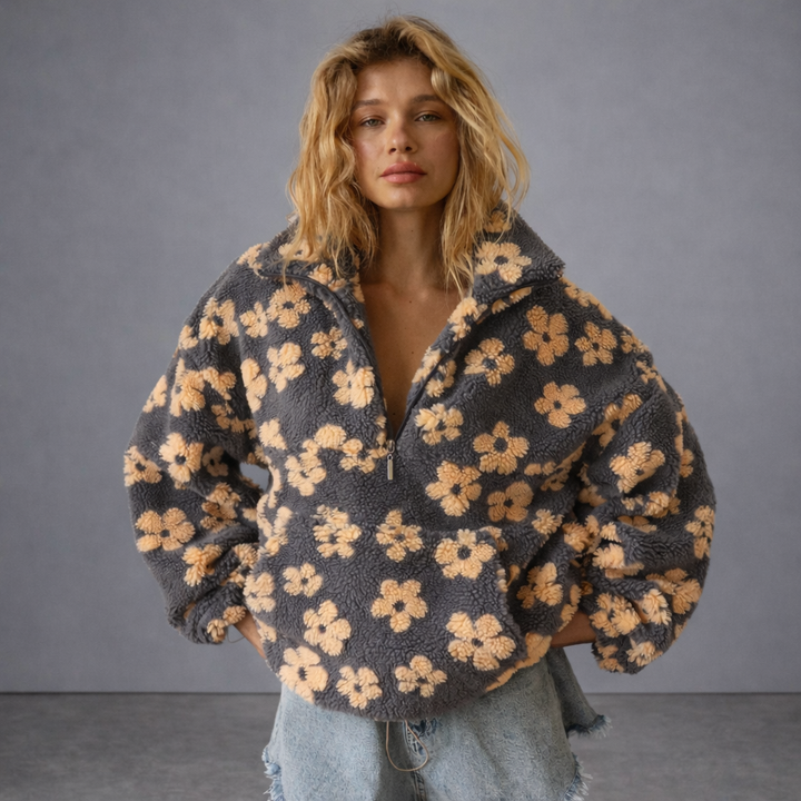 Daisy | Flower Power Fleece Sweatshirt