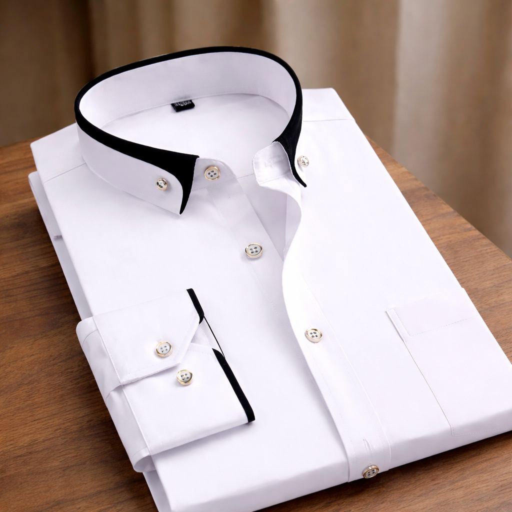 Jameson™: Classic Long-Sleeve Cotton Shirt