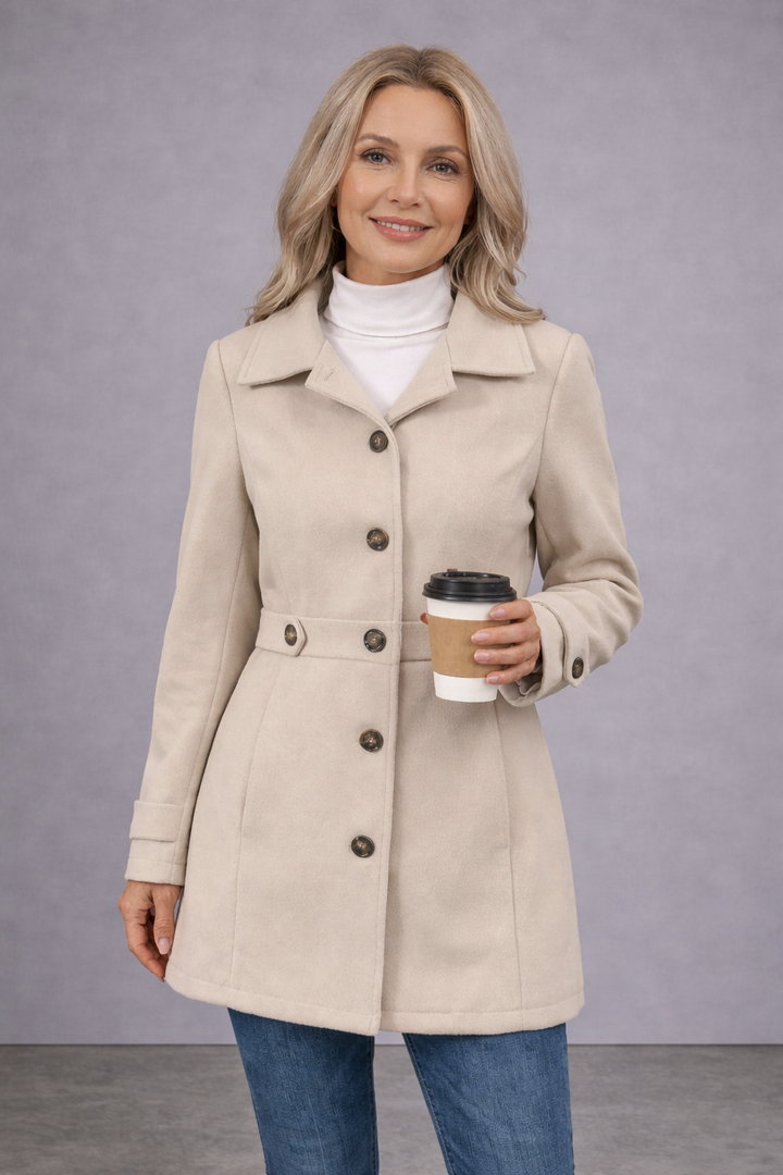 Elegant Wool-Blend Coat – Timeless Style & Everyday Comfort