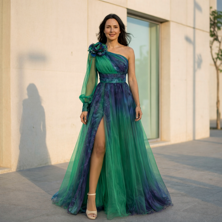 Jessica - Off-Shoulder Mesh Dress