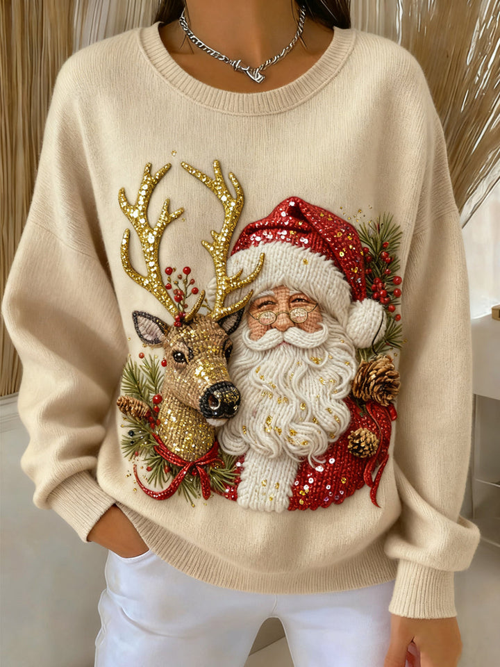 Holly | Cozy Christmas Embellished Sweater