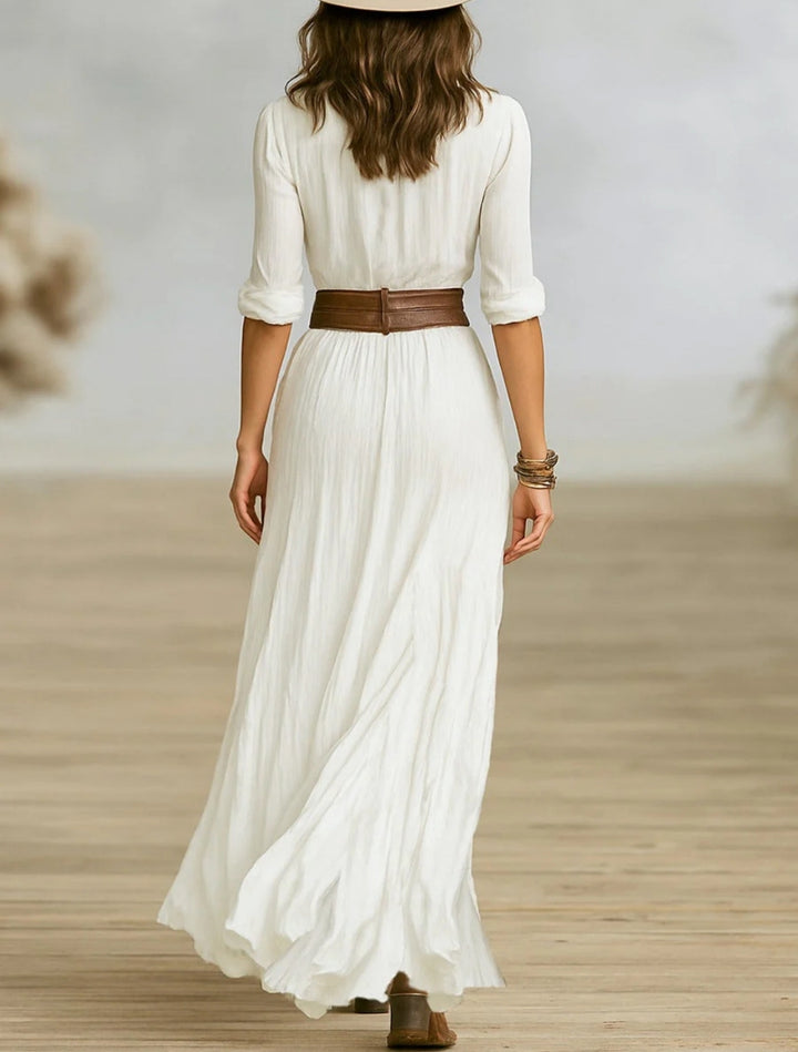 Loréane – Elegant Pleated Dress