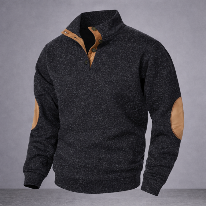 Refined Half-Zip Structured Pullover