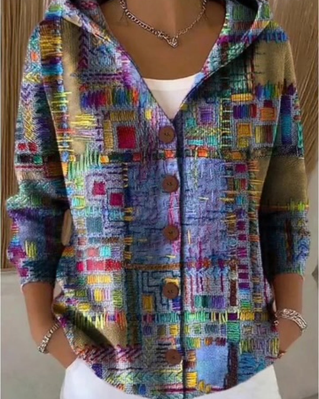 Elowen | Artistic Warm Long Cardigan