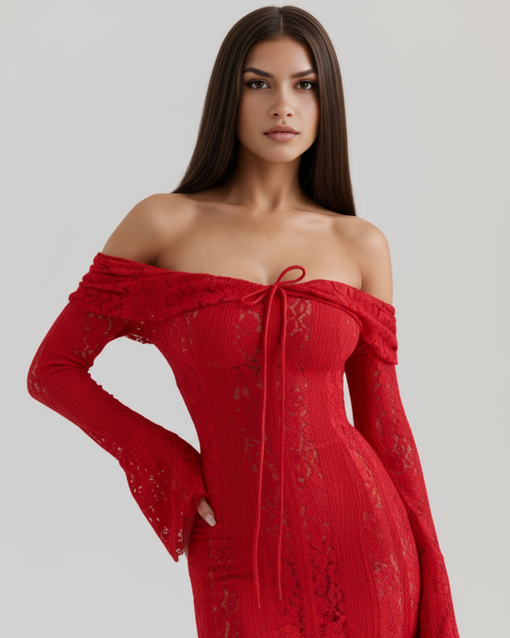 Monroe | Black Maxi Dress with Sculpted Strapless Corset