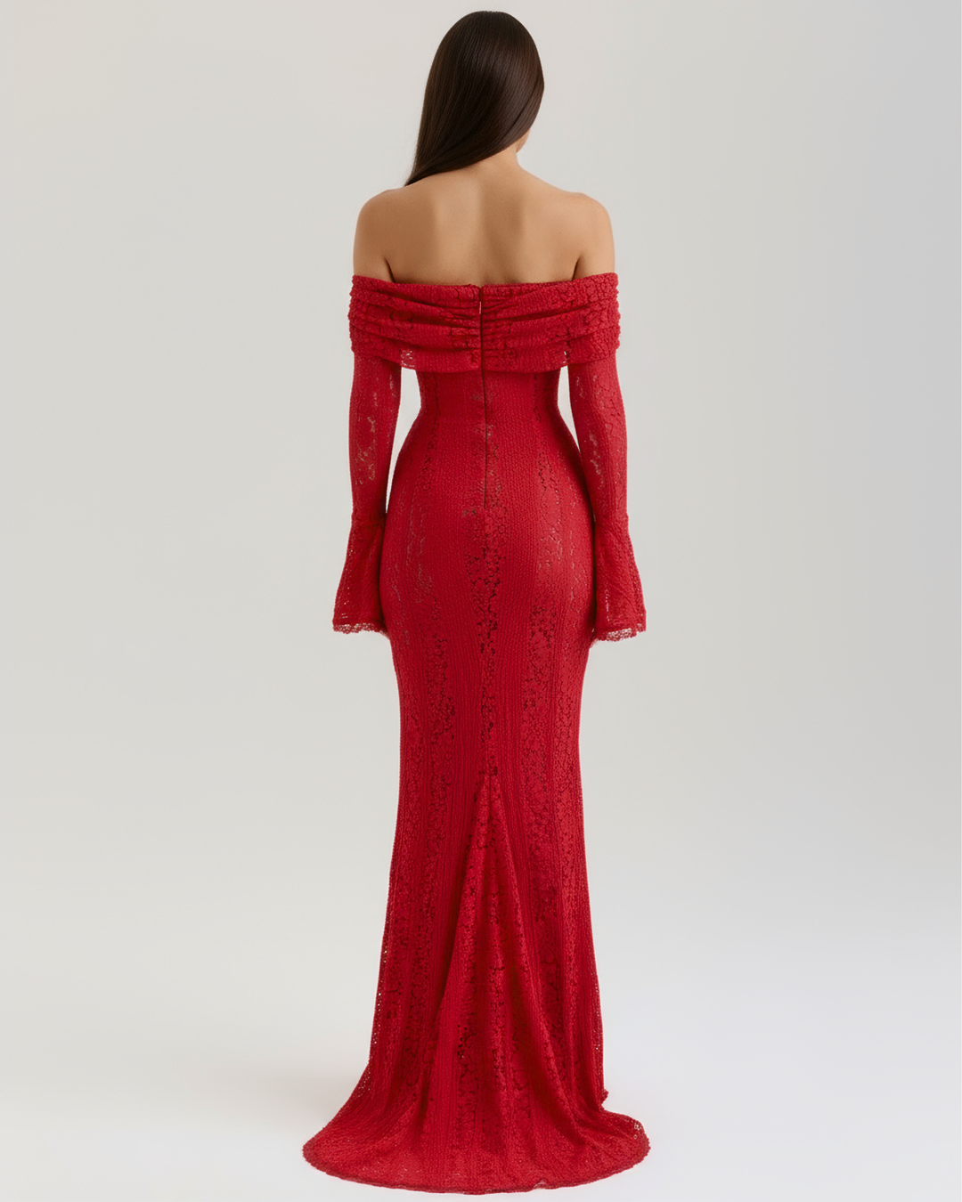 Monroe | Black Maxi Dress with Sculpted Strapless Corset