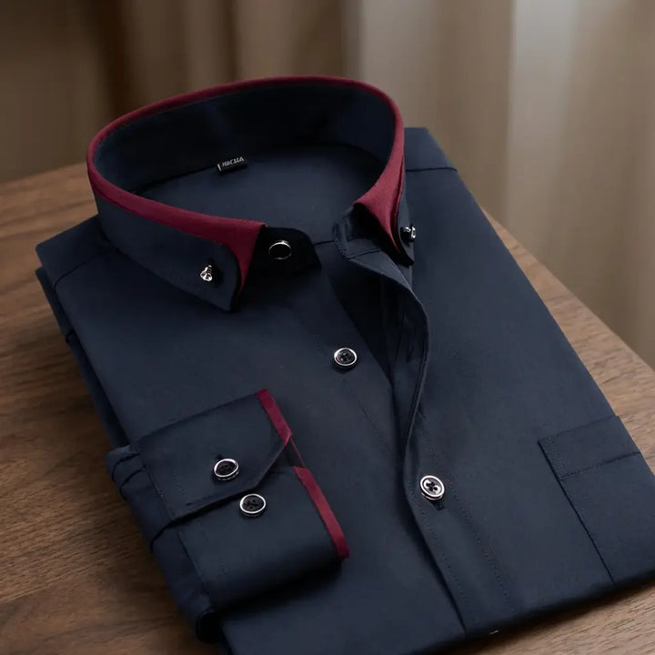 Jameson™: Classic Long-Sleeve Cotton Shirt