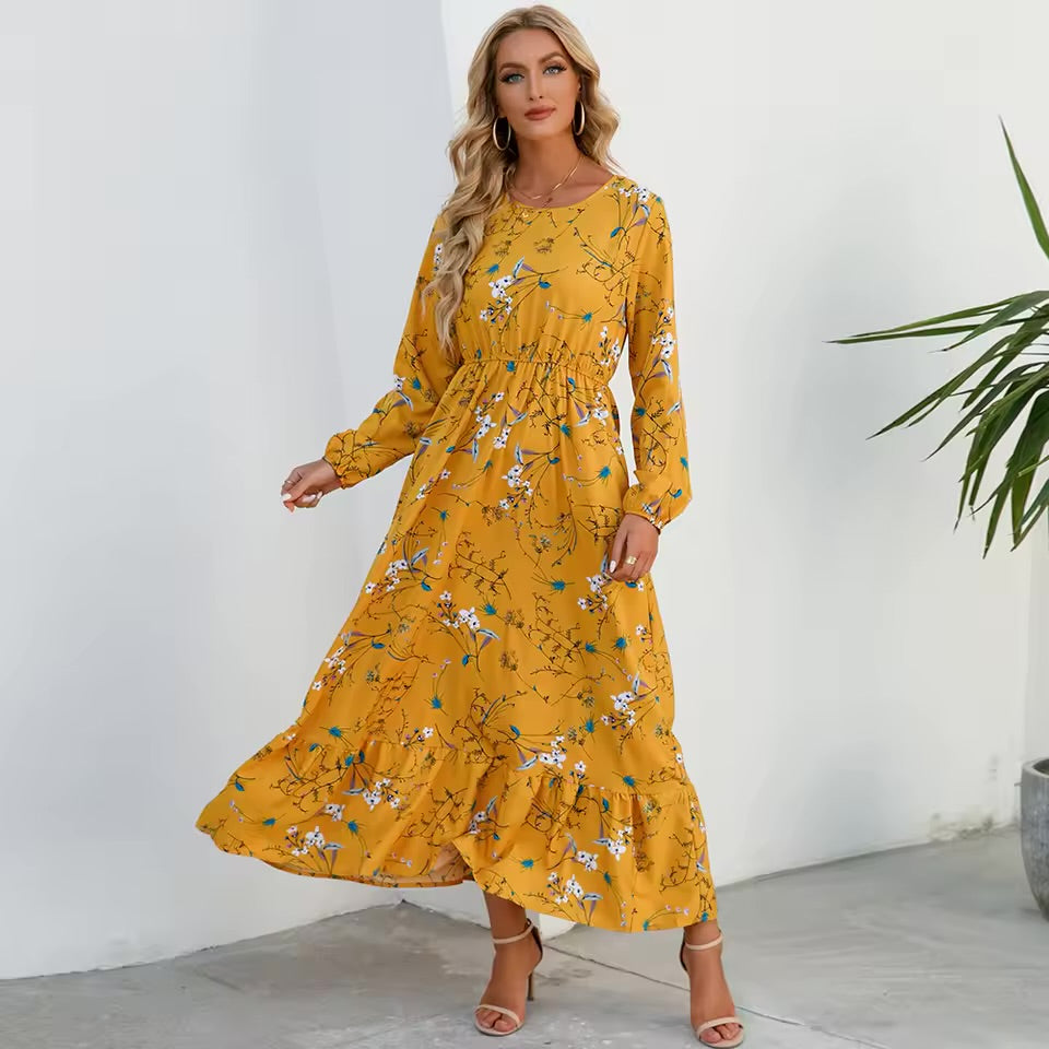 Isadora – Elegant Floral Maxi Dress