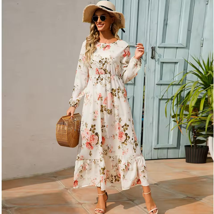 Isadora – Elegant Floral Maxi Dress