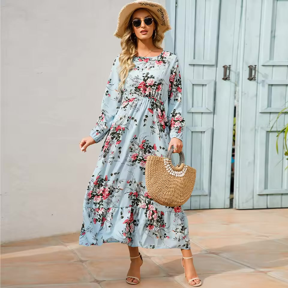 Isadora – Elegant Floral Maxi Dress