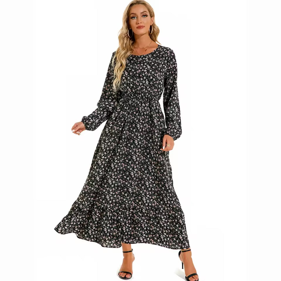 Isadora – Elegant Floral Maxi Dress