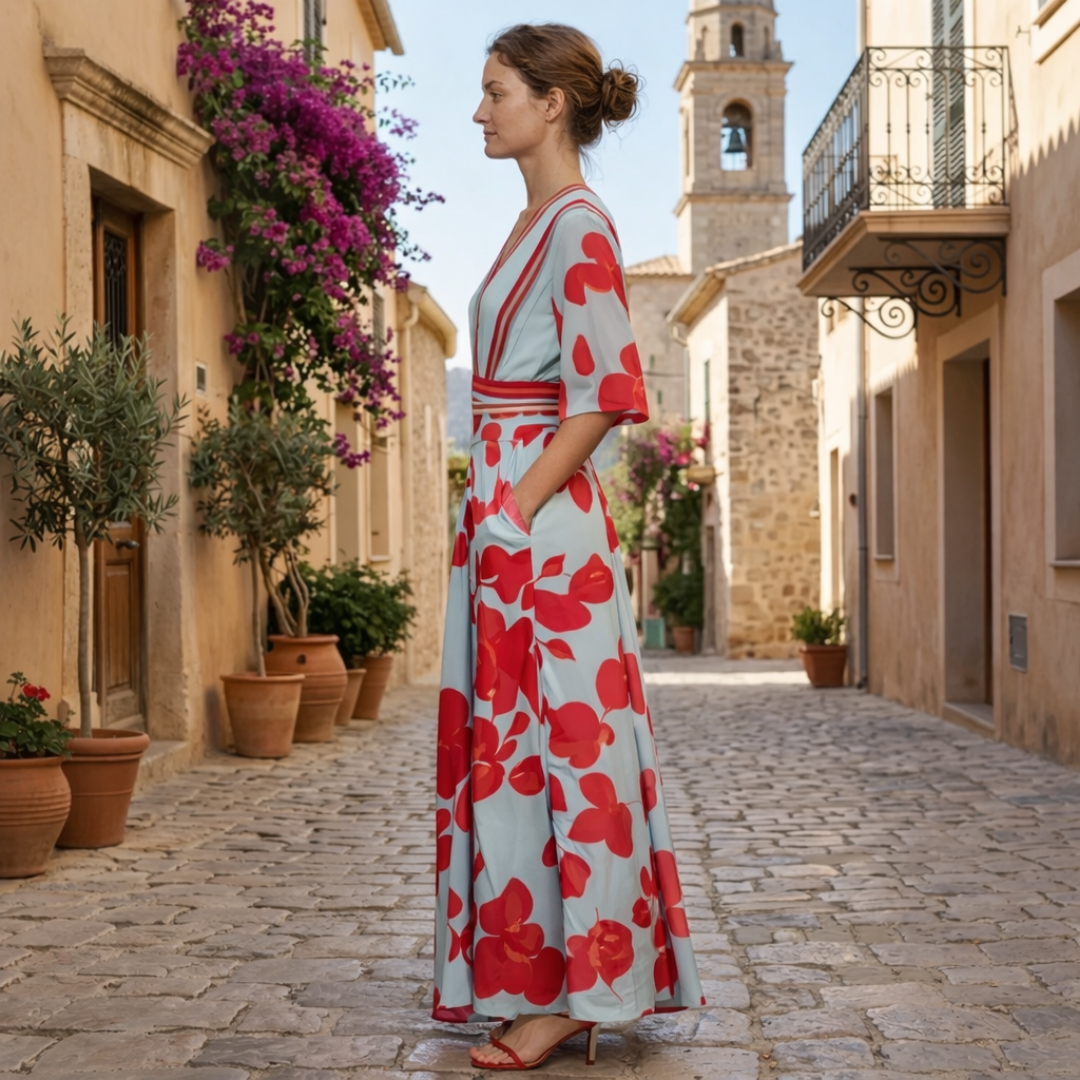 Zaria – Elegant Floral Dress