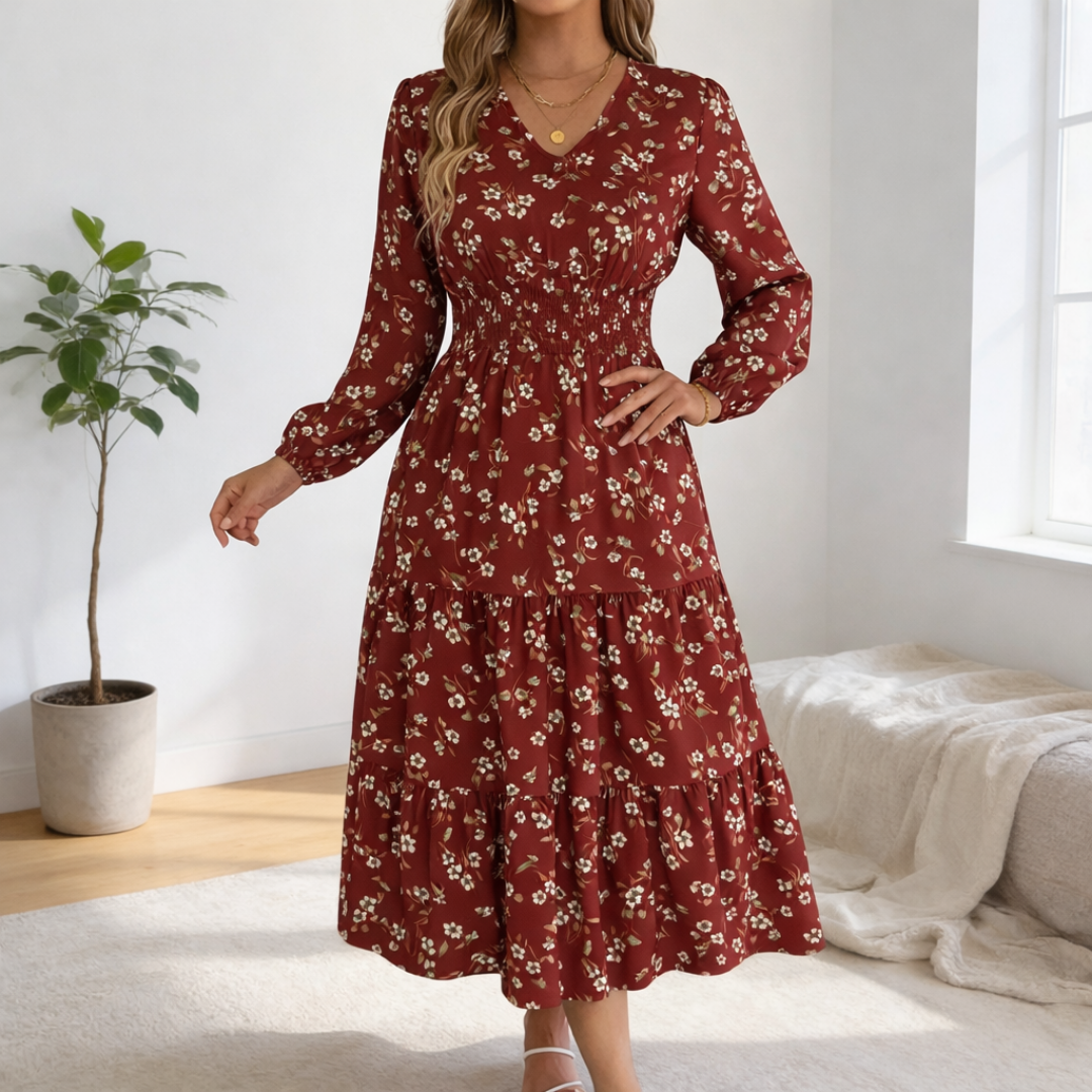 Aveline | Floral Long Dress