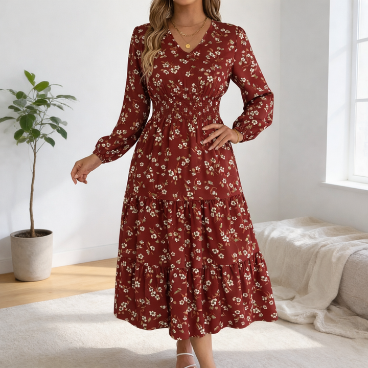 Aveline | Floral Long Dress
