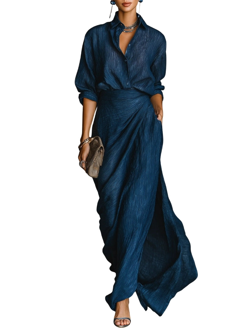 Lunara | Timeless Shirt & Long Skirt Set