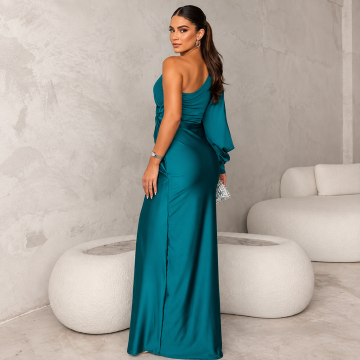 Claire™ | One-Shoulder Evening Maxi Dress