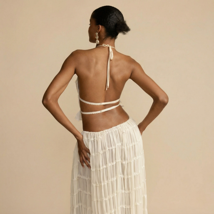 Emma | 2-Piece Maxi Set with Open Back