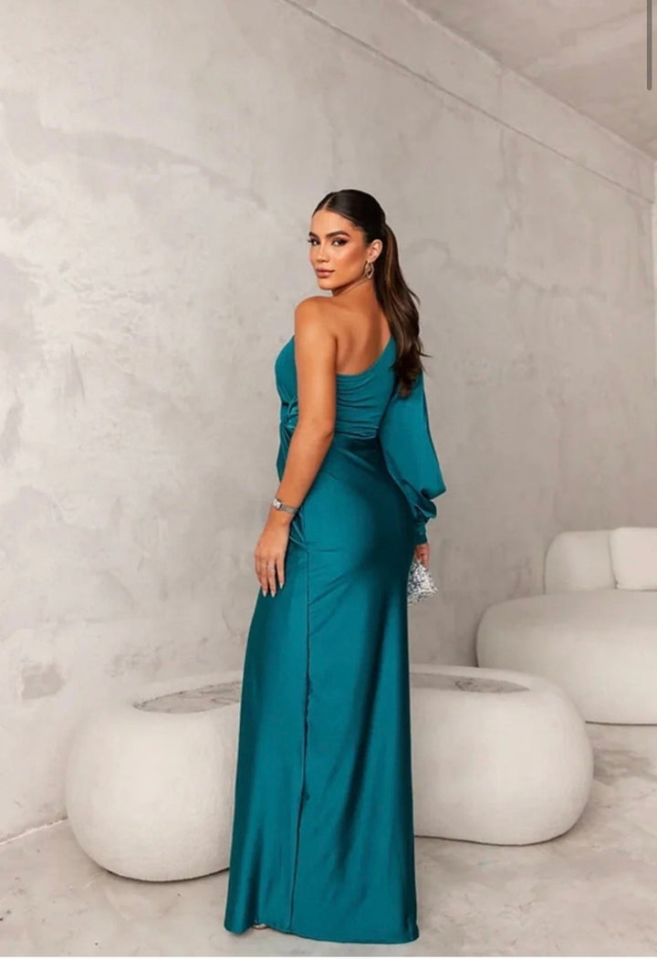 Claire™ | One-Shoulder Evening Maxi Dress