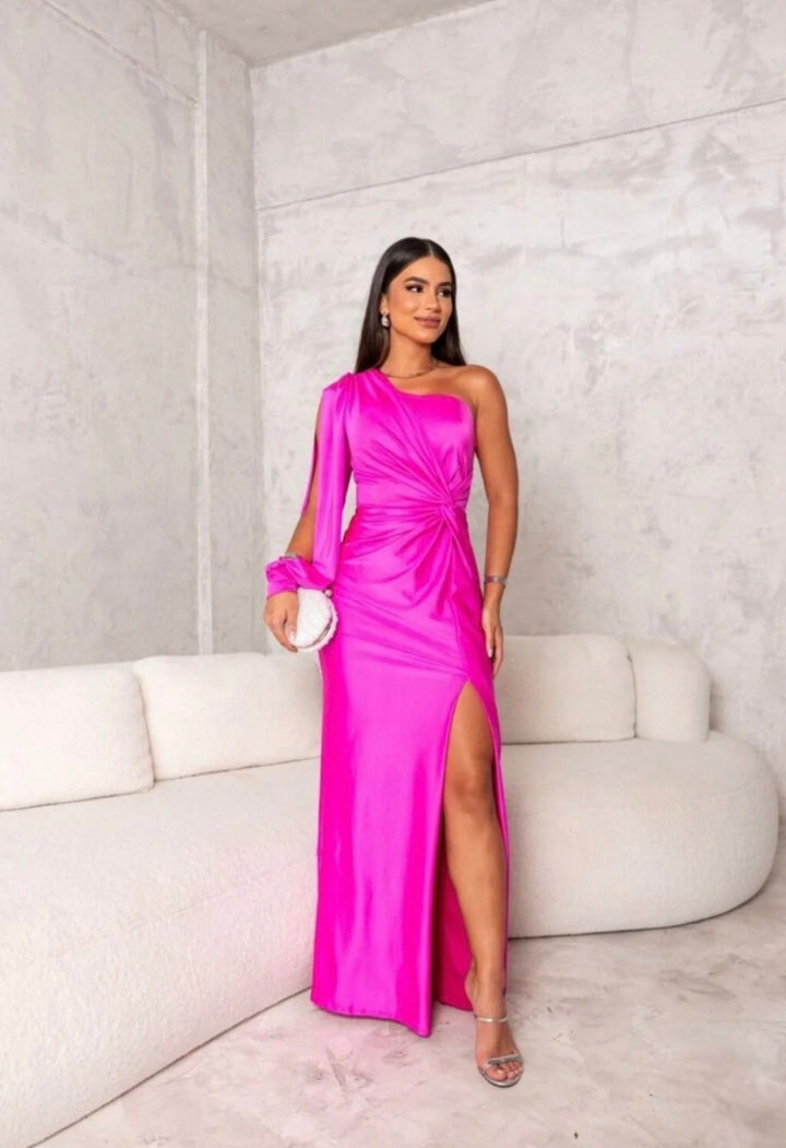 Claire™ | One-Shoulder Evening Maxi Dress