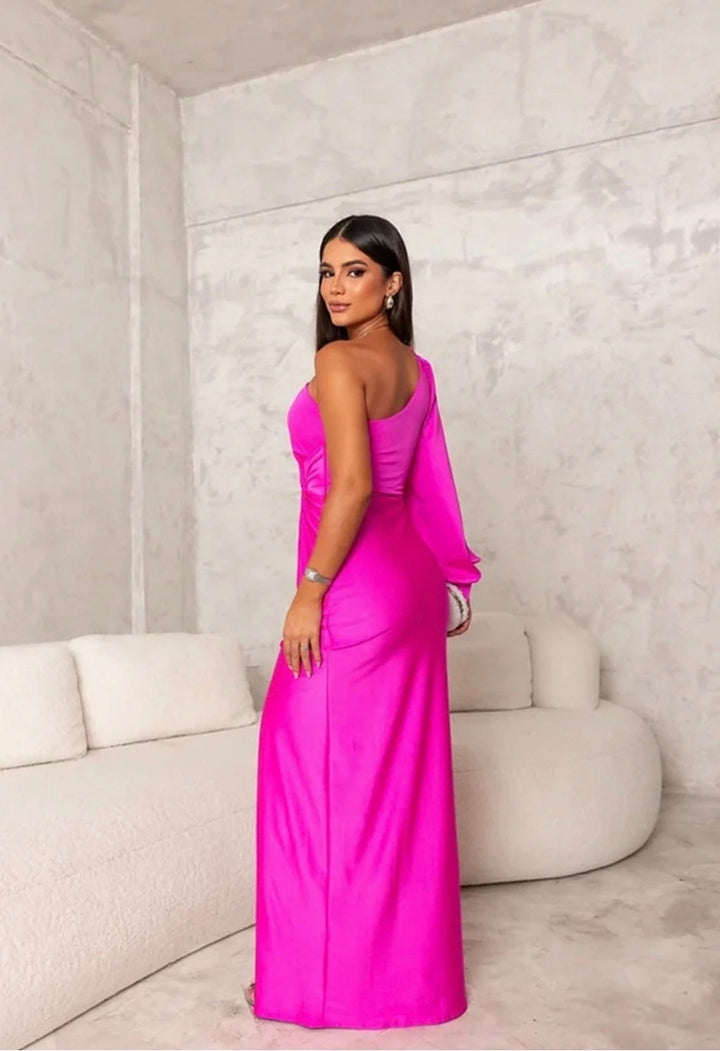 Claire™ | One-Shoulder Evening Maxi Dress