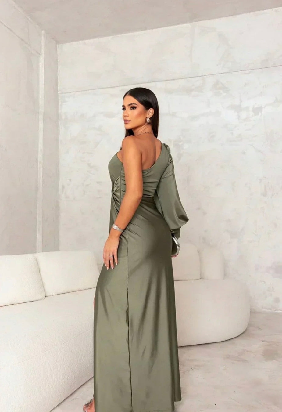 Claire One-Shoulder Evening Maxi Dress Elegant & Captivating Lureno Style Claire One-Shoulder Evening Maxi Dress Elegant & Captivating Lureno Style