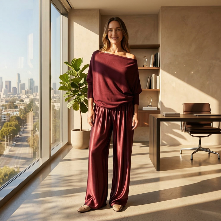 Valeria – Elegant Off-Shoulder Dress