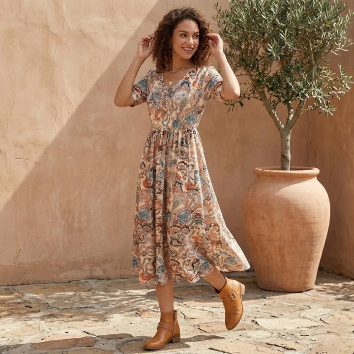 Lily – Vintage Ethnic Style Dress