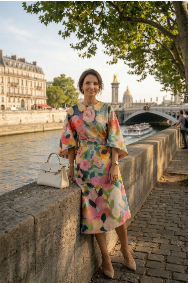 Serelina | Elegant Floral Dress