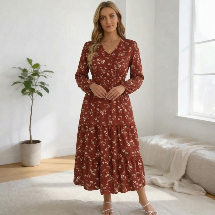 Aveline | Floral Long Dress