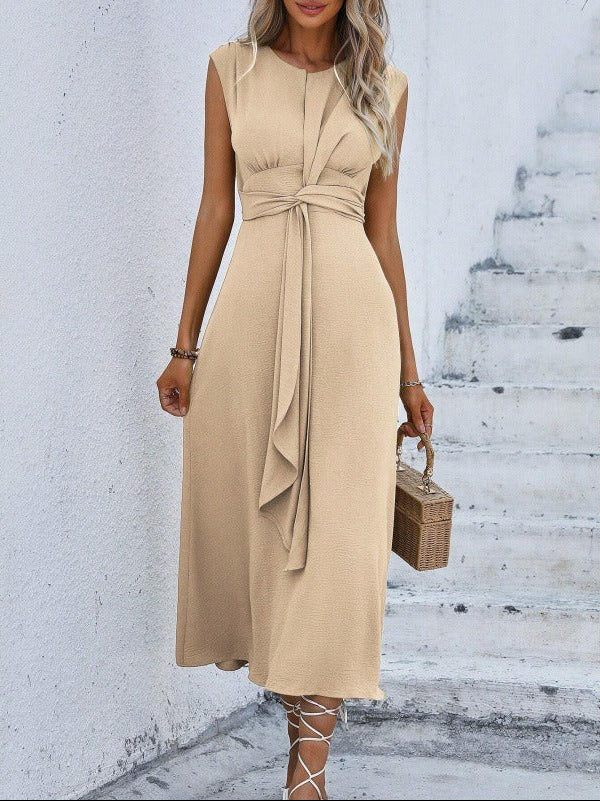 Eva - Vestito elegante senza maniche con cintura regolabile