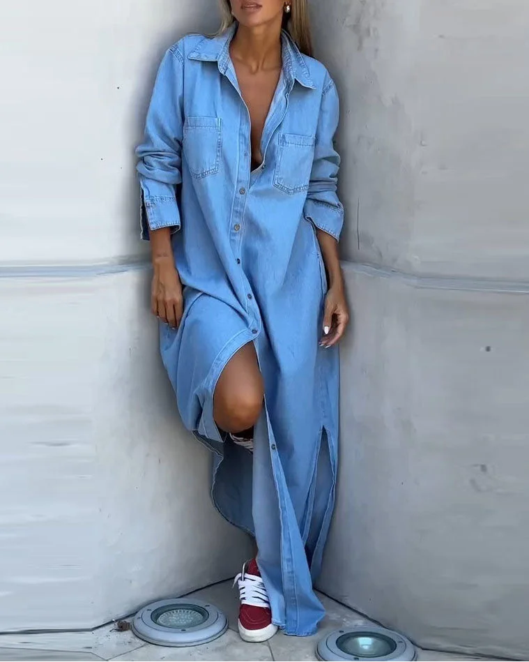 Delana - Casual Button Down Dress