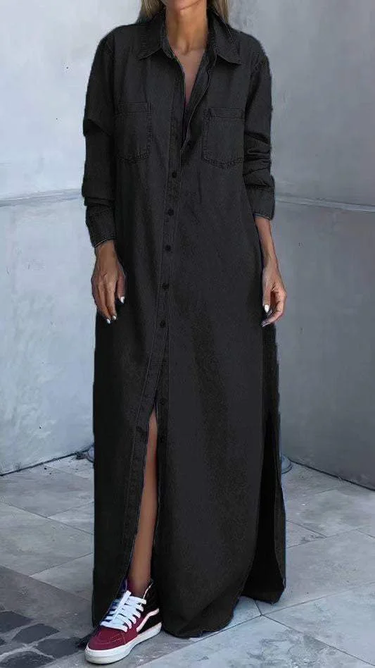 Delana - Casual Button Down Dress