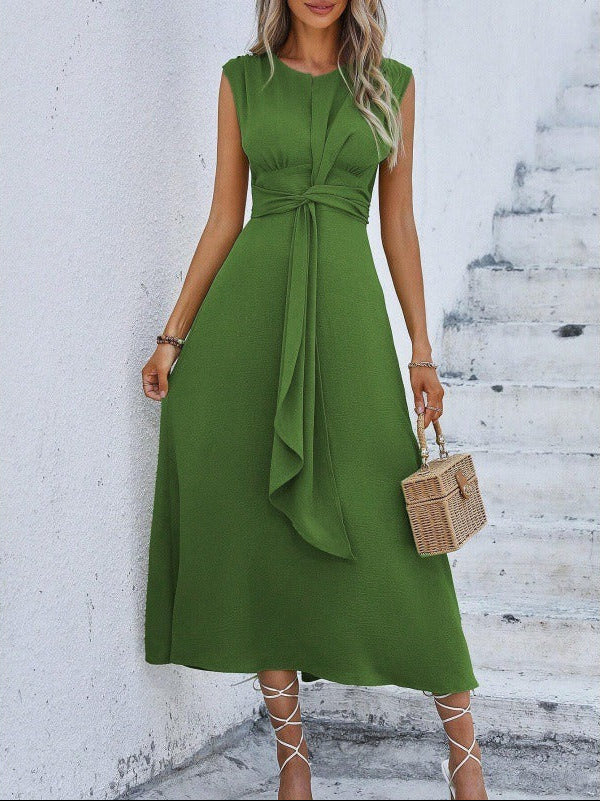 Eva - Vestito elegante senza maniche con cintura regolabile