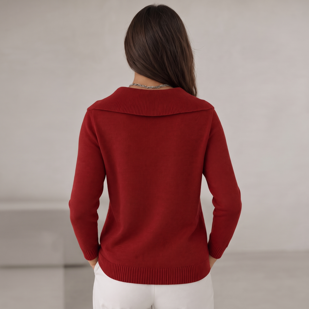 Women Cozy Cowl-Neck Sweater