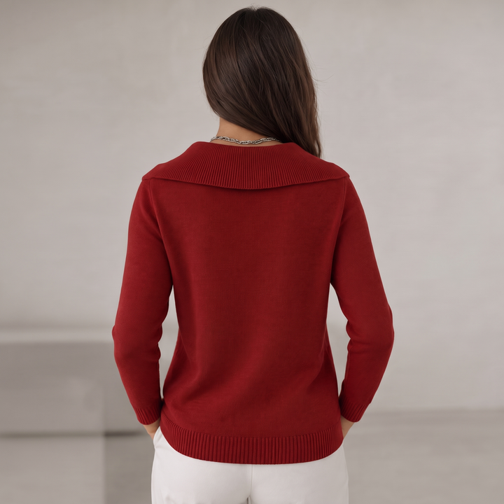 Women Cozy Cowl-Neck Sweater