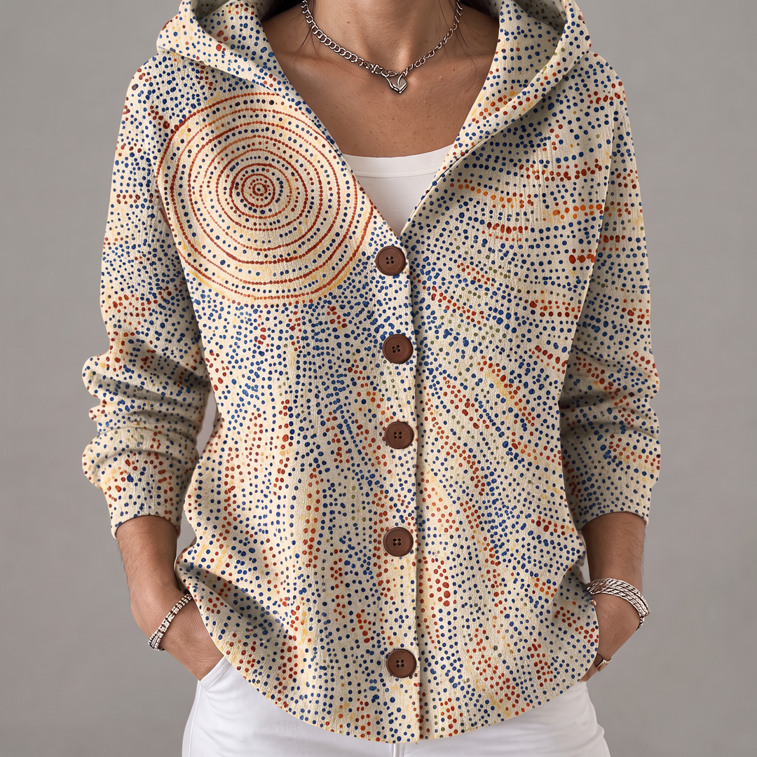Elowen | Artistic Warm Long Cardigan