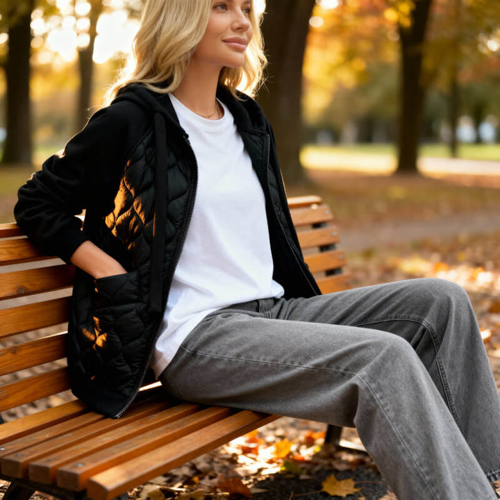 Natalie | Cozy Quilted Hoodie Jacket for Style & Comfort