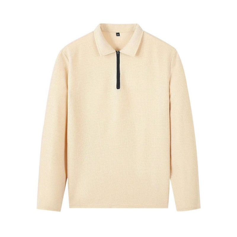 🏃👖Herren-Set aus Sweatshirt mit Waffelstrick und Hose mit geradem Bein