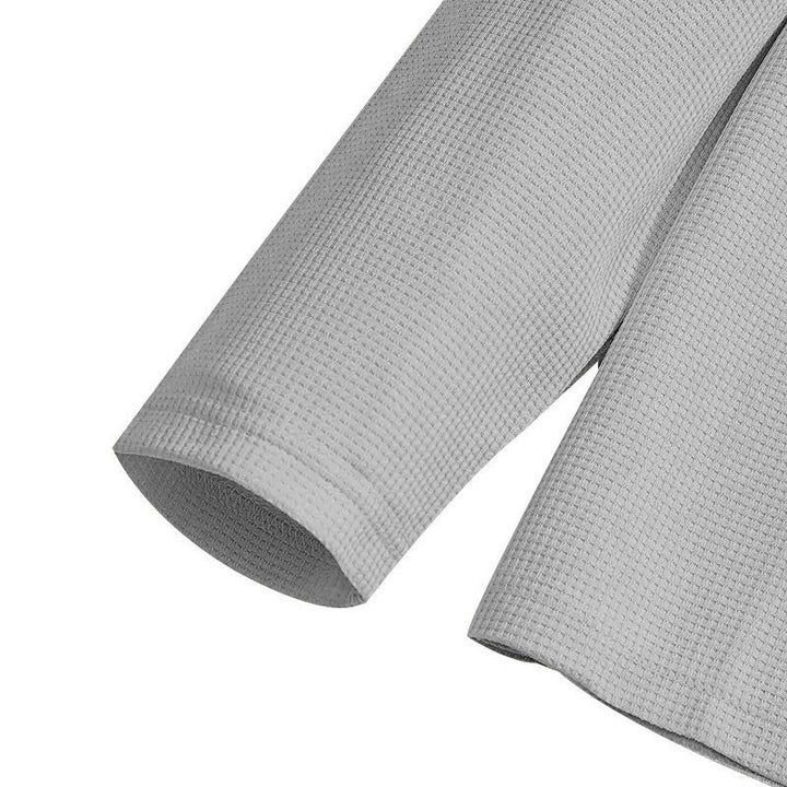 🏃👖Herren-Set aus Sweatshirt mit Waffelstrick und Hose mit geradem Bein